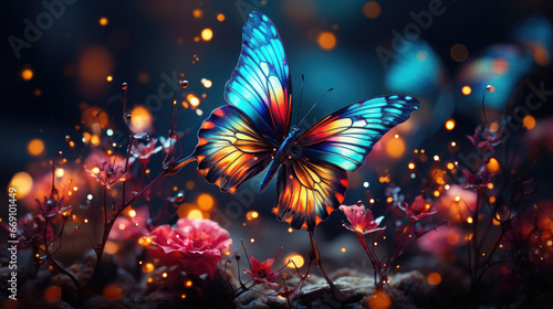 Butterfly Ballet: Wallpaper Extravaganza - Generative AI