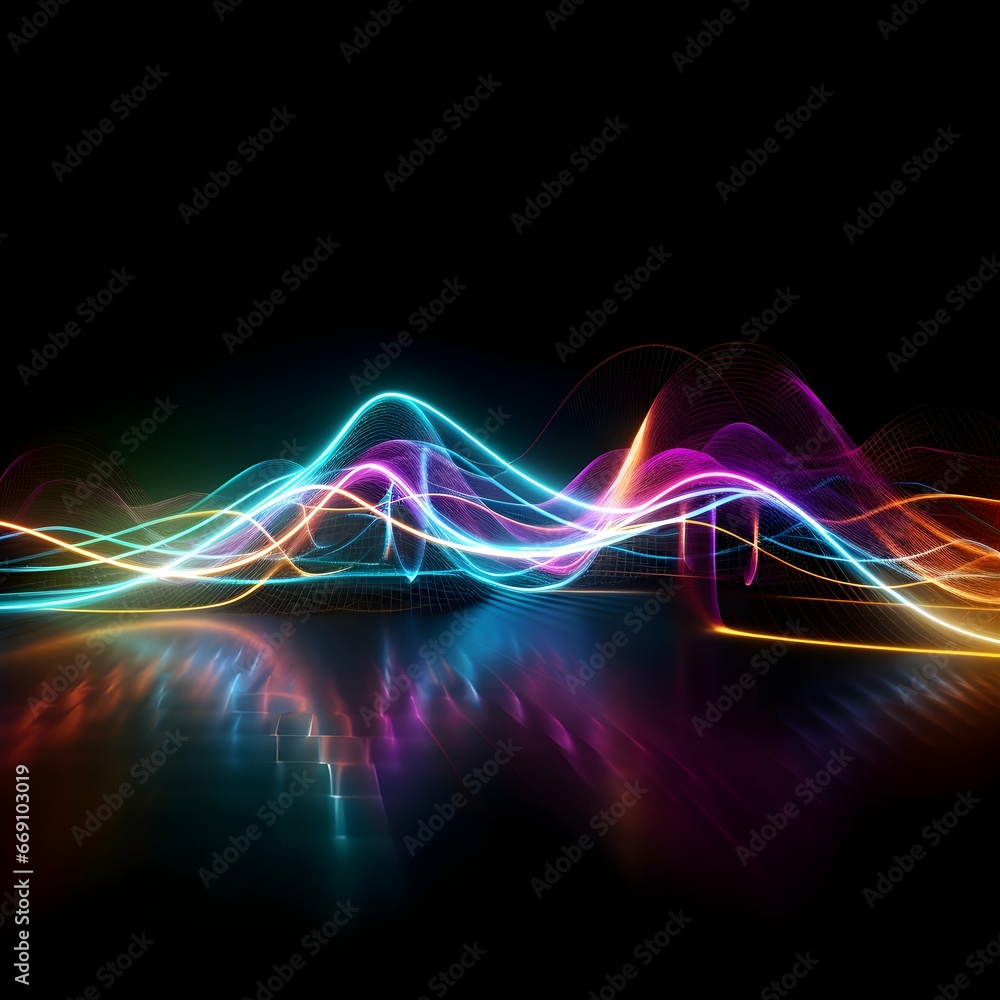 Neon Abstract Background for Sale, Flash Sale, Flash Sale Background, Flash Sale Backdrop, Cyberpunk, Cyberpunk background, Generative AI