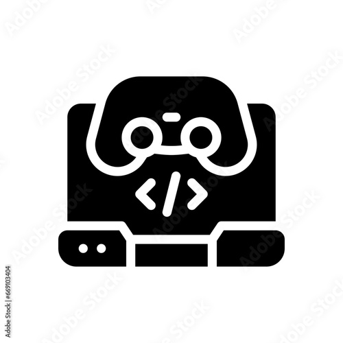 game development glyph icon