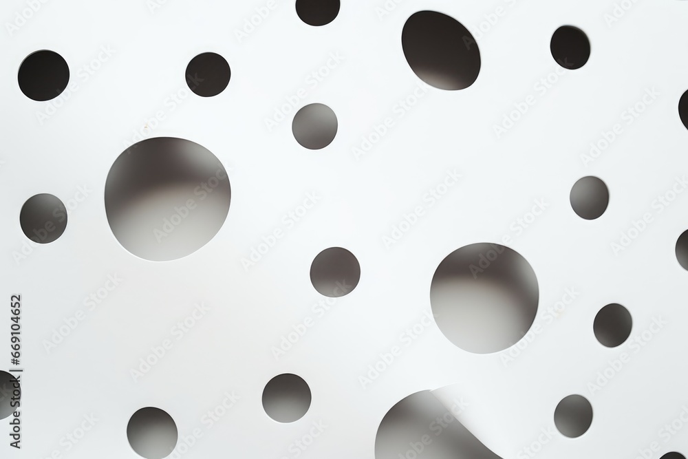 holes in white paper
