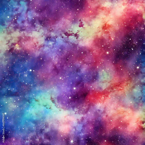The cosmos filled with colorful countless stars background