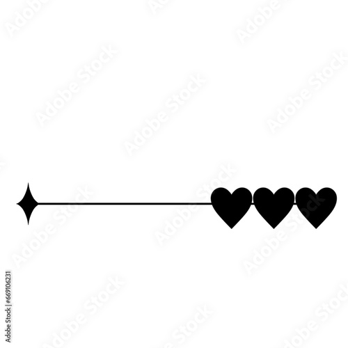 Modern minimalist y2k aesthetic element trendy linear frame with heart, geometric form. headline with sparkle for social media or poster design, simple decorative boho style border vector 