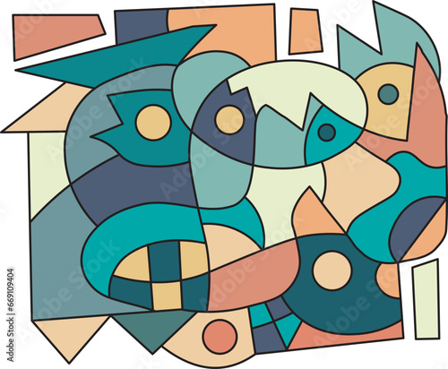 colorful doodle art 