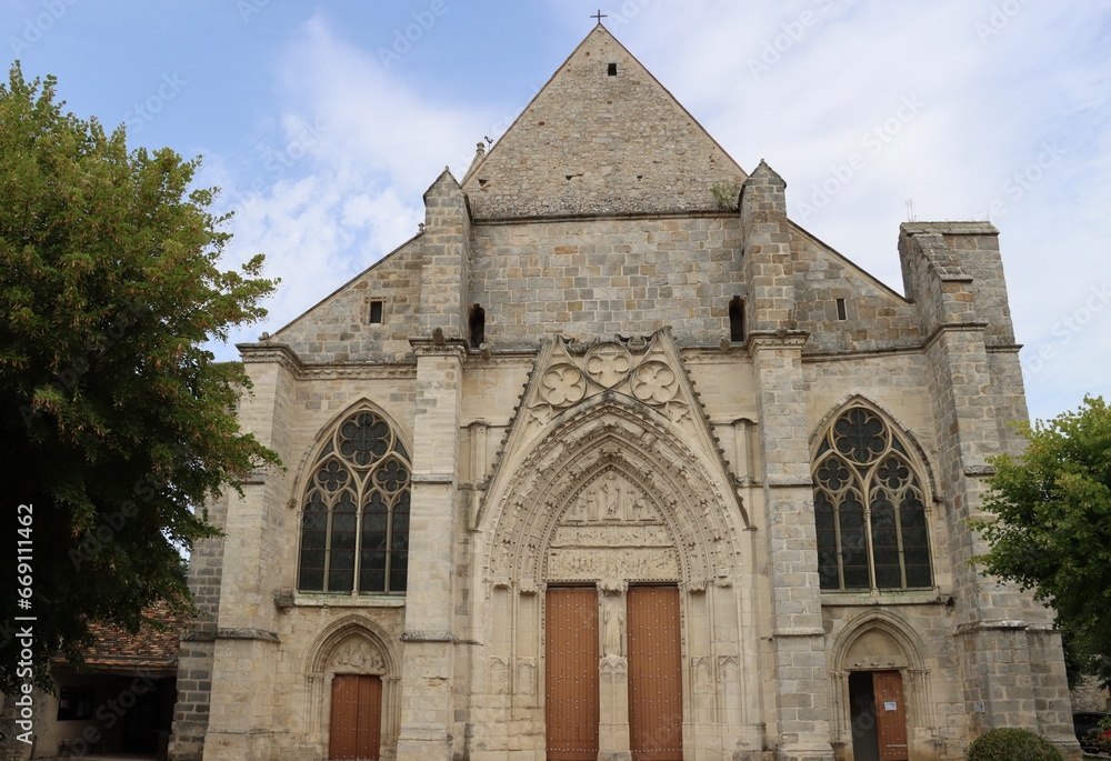 church of st sulpice De Faviere in Essonne department, France 