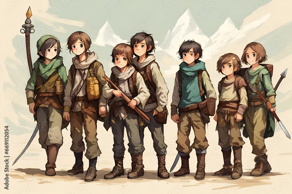 Adventurer Rendering with Vibrant Colors and Details Adventurer Rendering with Vibrant Colors and Details