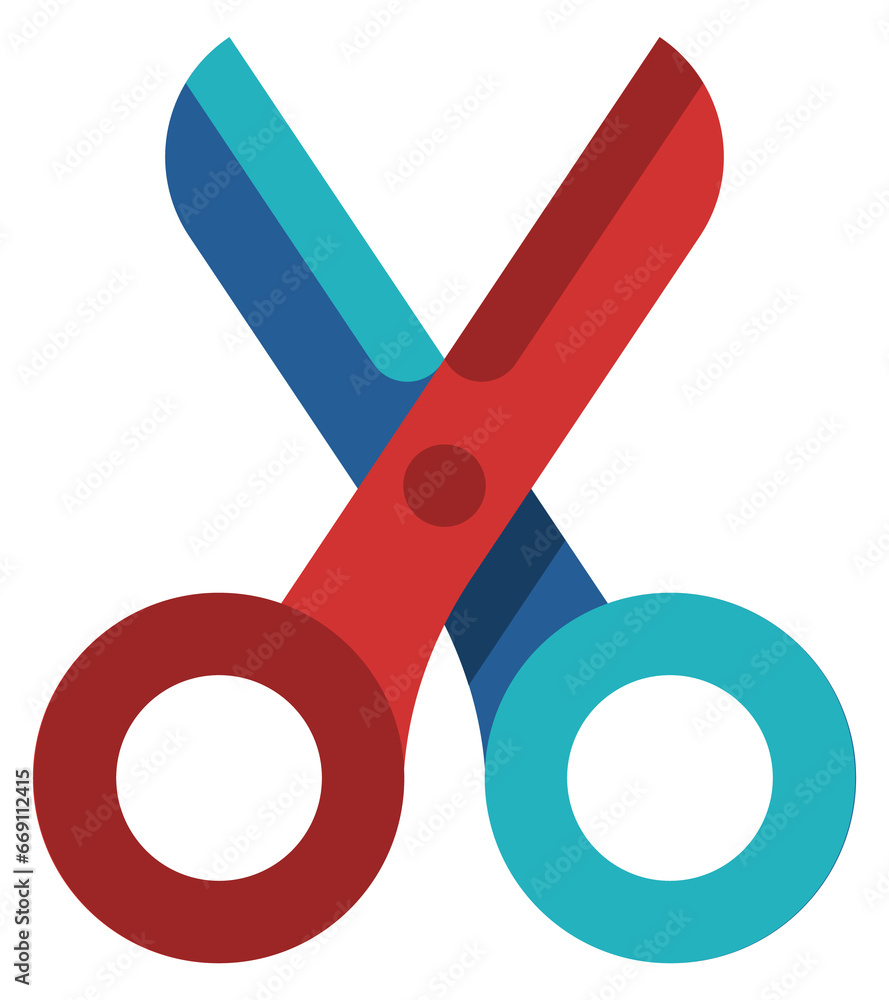 Scissors flat icon. Cutting blade tool symbol Scissors flat icon. Cutting blade tool symbol
