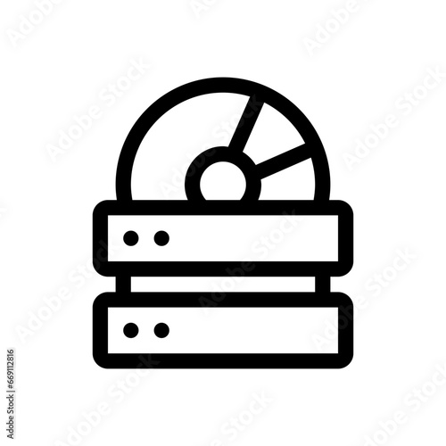 discs line icon
