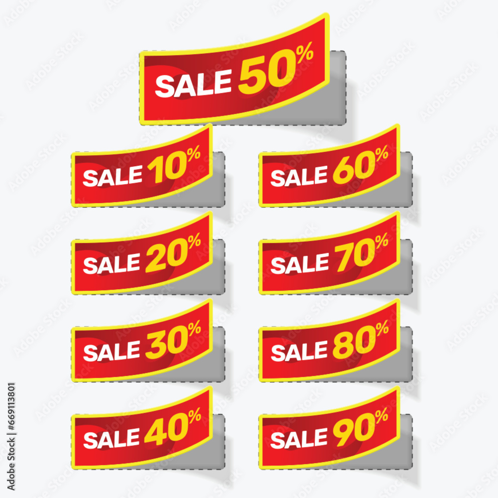 Set of discount offer price label, sale promo marketing Set of discount offer price label, sale promo marketing