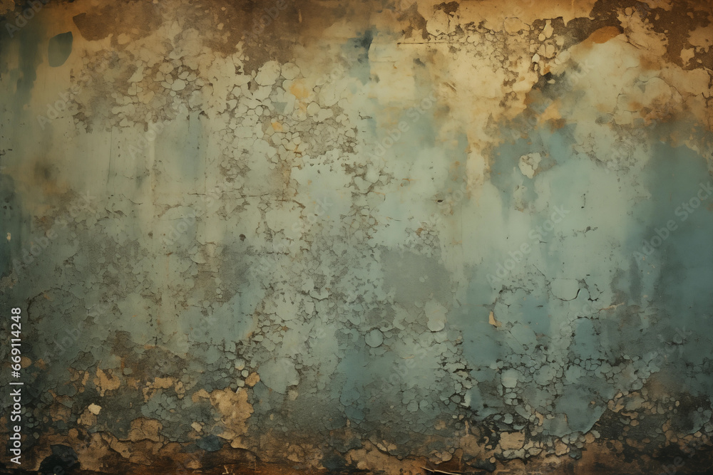 Grunge wallpaper texture, rust and cracked paint background texture