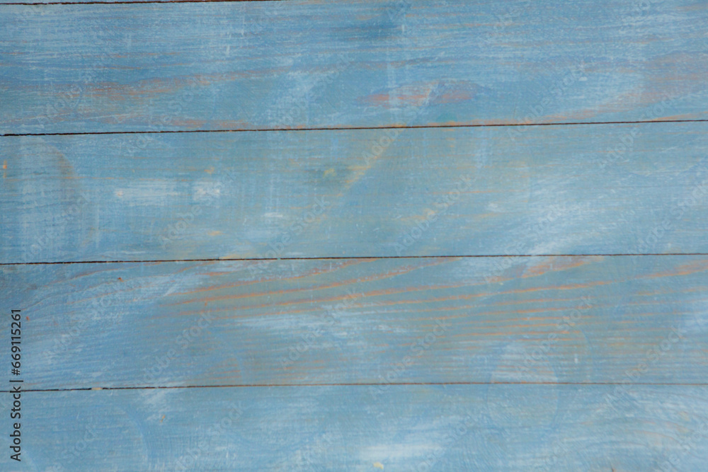 Fototapeta premium Old wood texture background, surface with old natural colored wood, top view. Grain table surface.