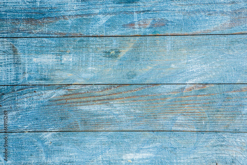 Old wood texture background, surface with old natural colored wood, top view. Grain table surface.