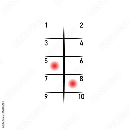 Skin Allergy Test Scientific Design. Vector Illustration.