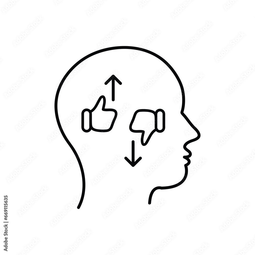 Criticism, choice icon. flat trendy style illustration on white background..eps Criticism, choice icon. flat trendy style illustration on white background..eps