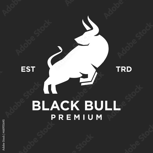 Bull logo icon design illustration