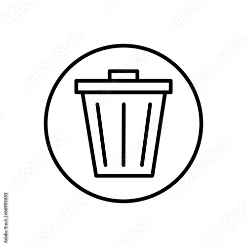  Delete, remove icon. flat liner trendy style illustration on white background..eps