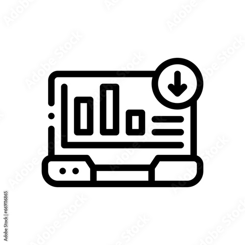 losses line icon