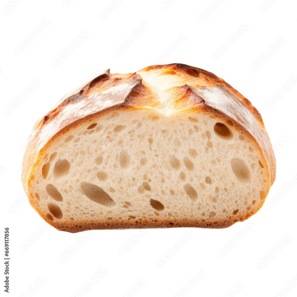 Freshly Sliced White Bread