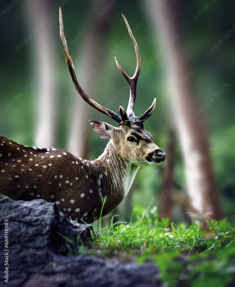 Photo of Spotted Deer from Mudumalai Forest, Gudallur, Tamil Nadu Photo of Spotted Deer from Mudumalai Forest, Gudallur, Tamil Nadu