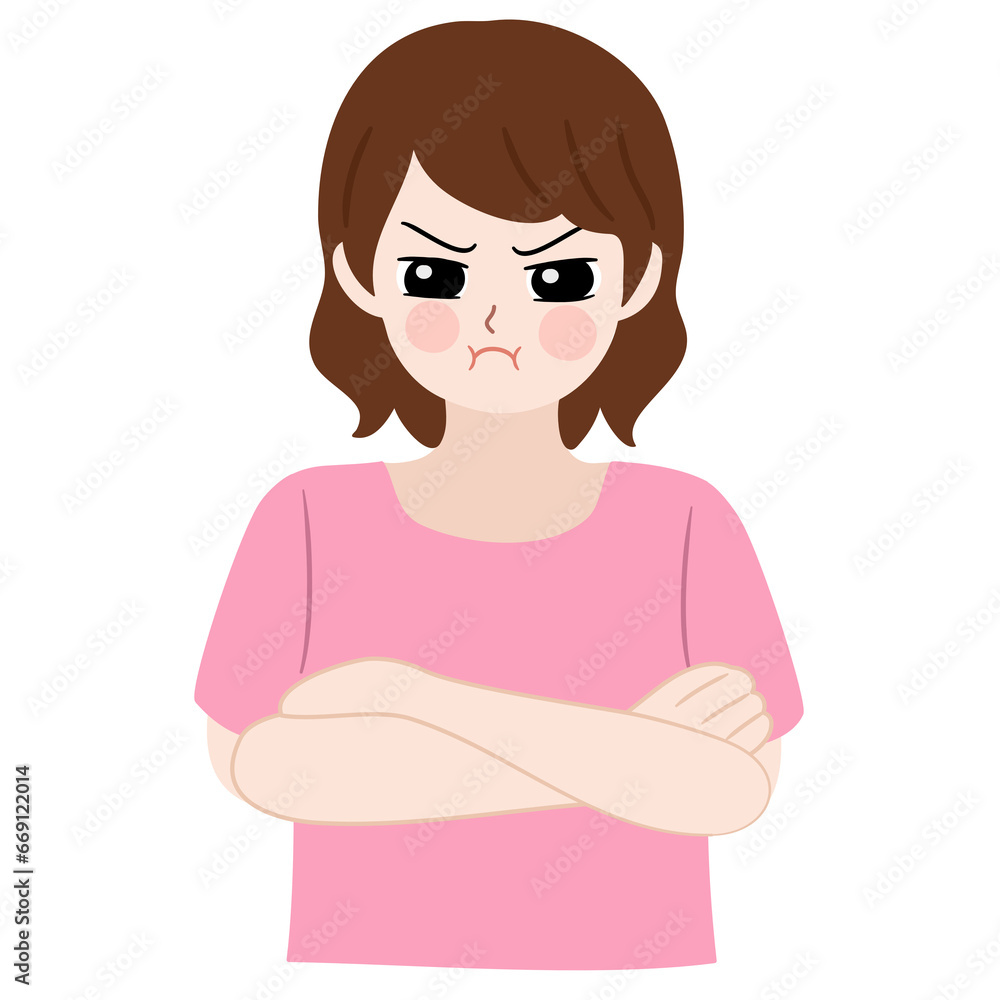 girl feeling angry