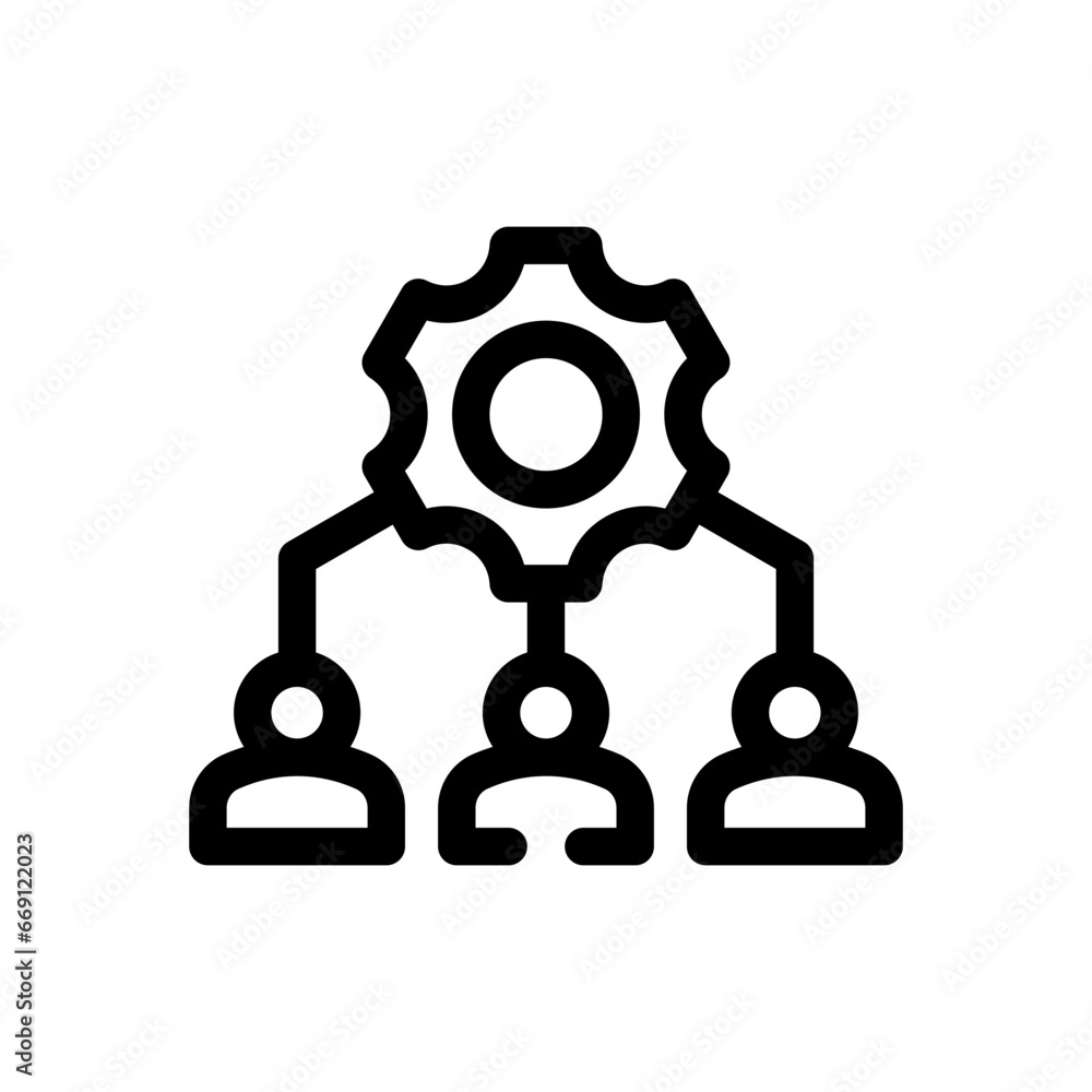 workers line icon workers line icon