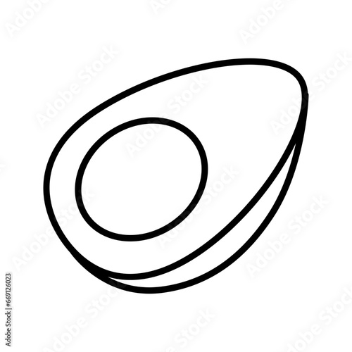 Boiled egg icon vector on trendy design