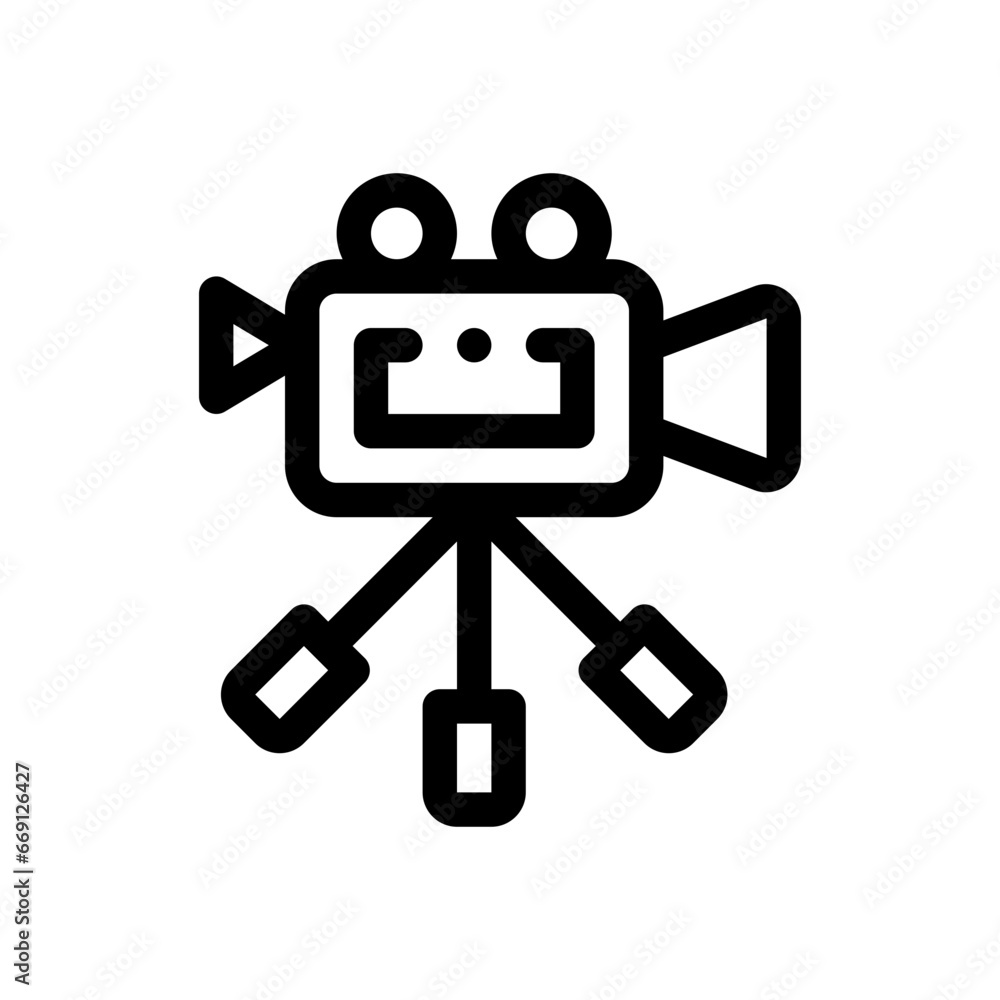 video camera line icon video camera line icon