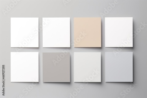 business card collage mockup