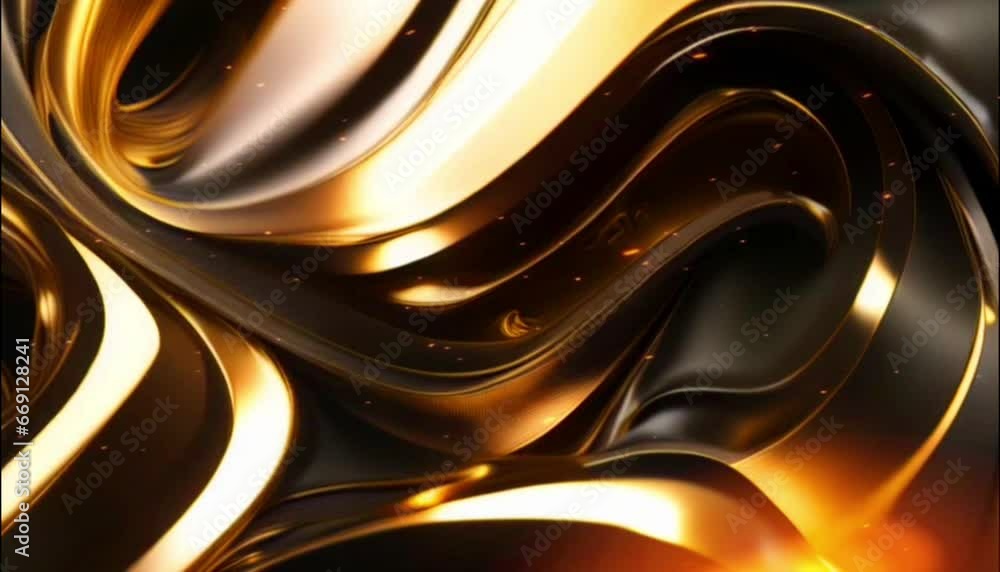 Luxury golden shape motion background Luxury golden shape motion background