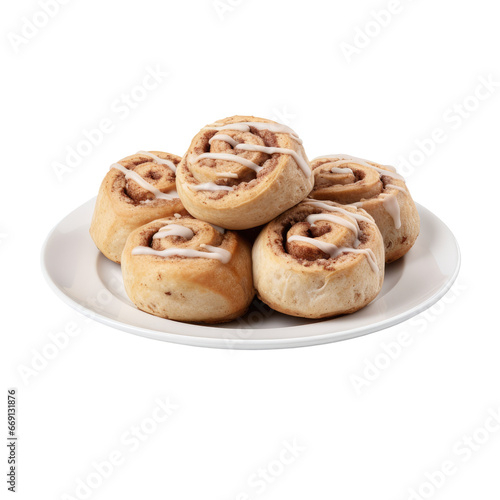 Sweet Spiral Cinnamon Pastries with Drizzled Glaze