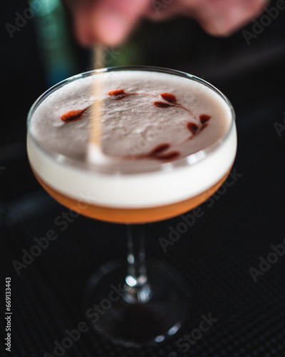 french martini being created photo