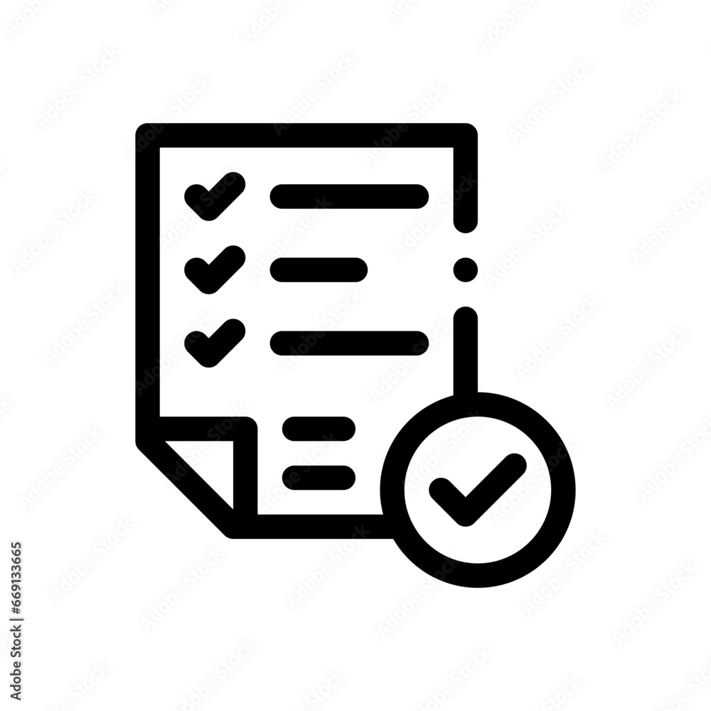 checklist line icon checklist line icon