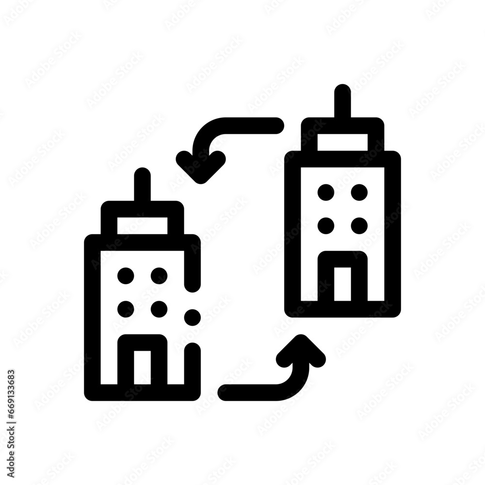 Obraz premium network line icon