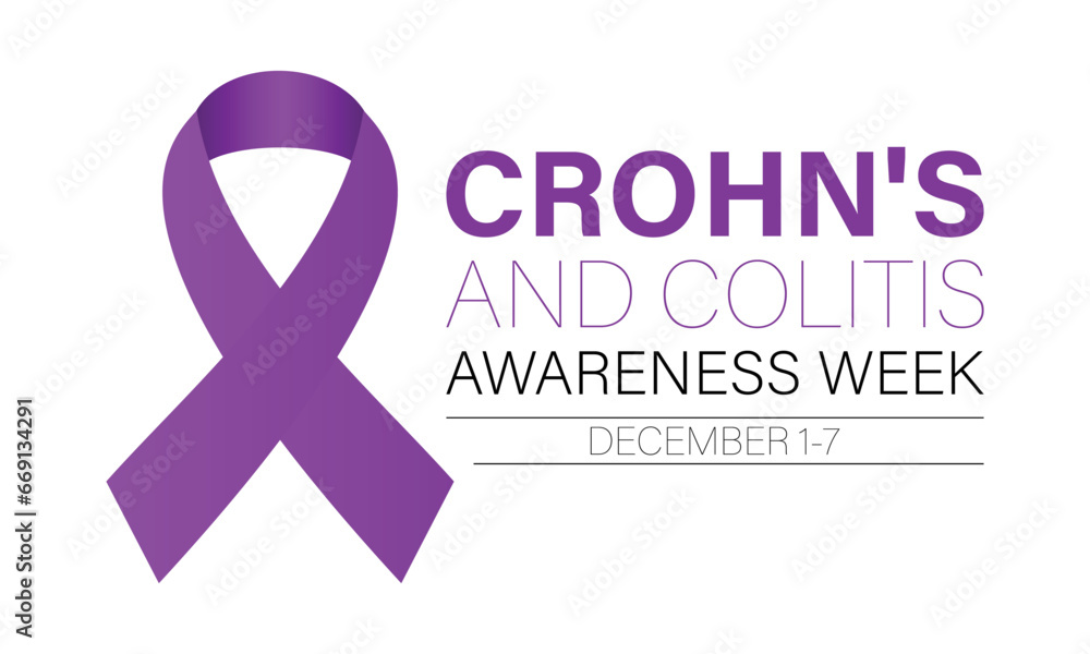 Crohn's and Colitis Awareness Week is observed every year in December 1-7 Vector illustration design. Banner, poster, card, background design. Crohn's and Colitis Awareness Week is observed every year in December 1-7 Vector illustration design. Banner, poster, card, background design.