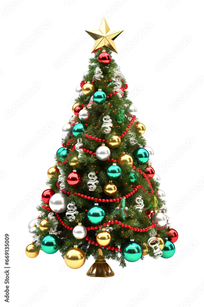 Christmas tree isolated on white Christmas tree isolated on white