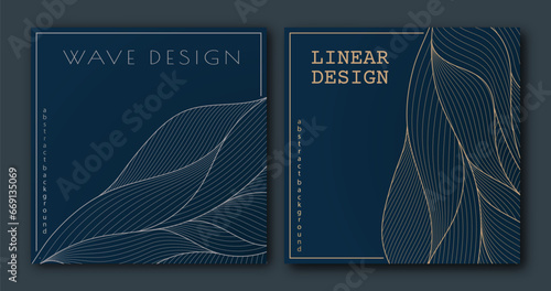 A pattern of wavy lines. Template for interior design, packaging, social networks. An idea for creative design