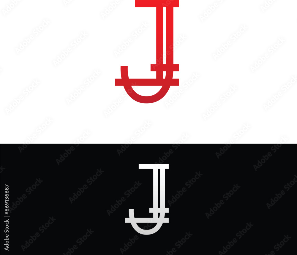 Abstract illustration of Letter J Abstract illustration of Letter J