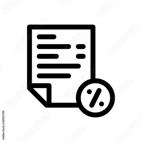 tax line icon