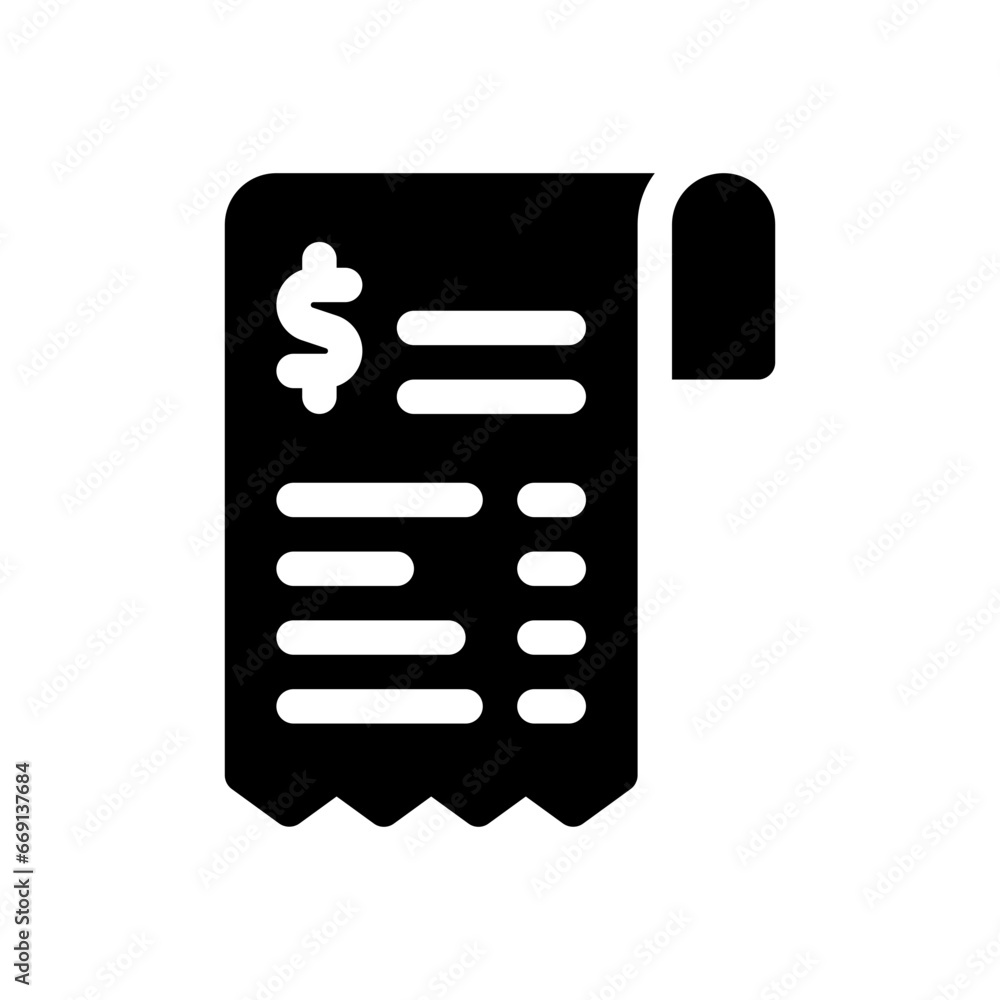 bill glyph icon bill glyph icon
