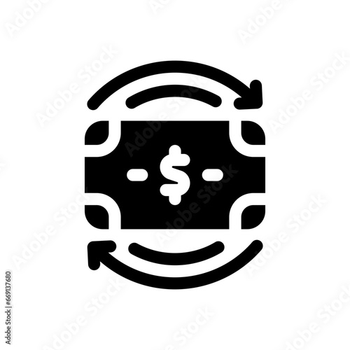 cashback glyph icon