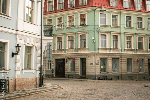 Street scene in the Old Town of Riga, Latvia