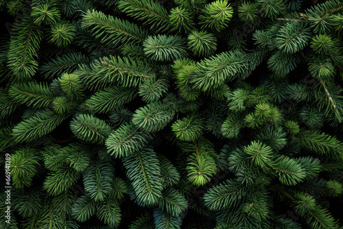 Lush Green Pine Needle Texture