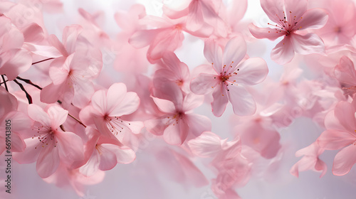 Beautiful sakura flowers background.