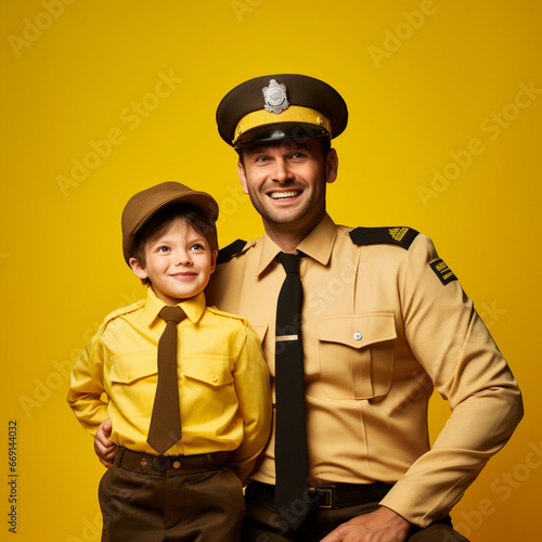 Police father and police son.