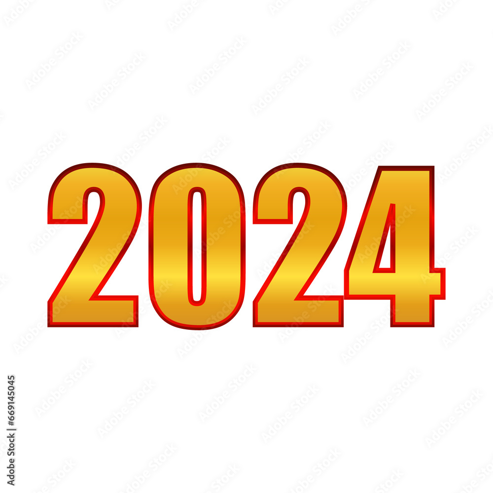 happy new year 2024 logo text design happy new year 2024 logo text design