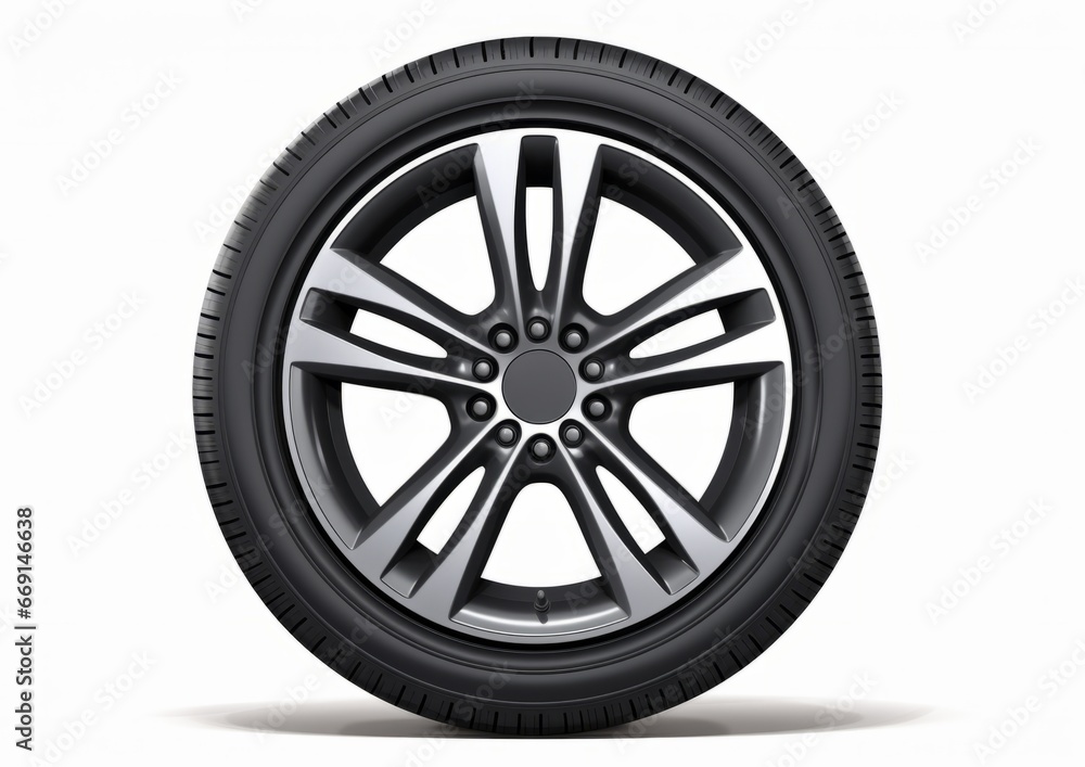 Wheel , tire on white background, isolated. Car, truck, bus tires.