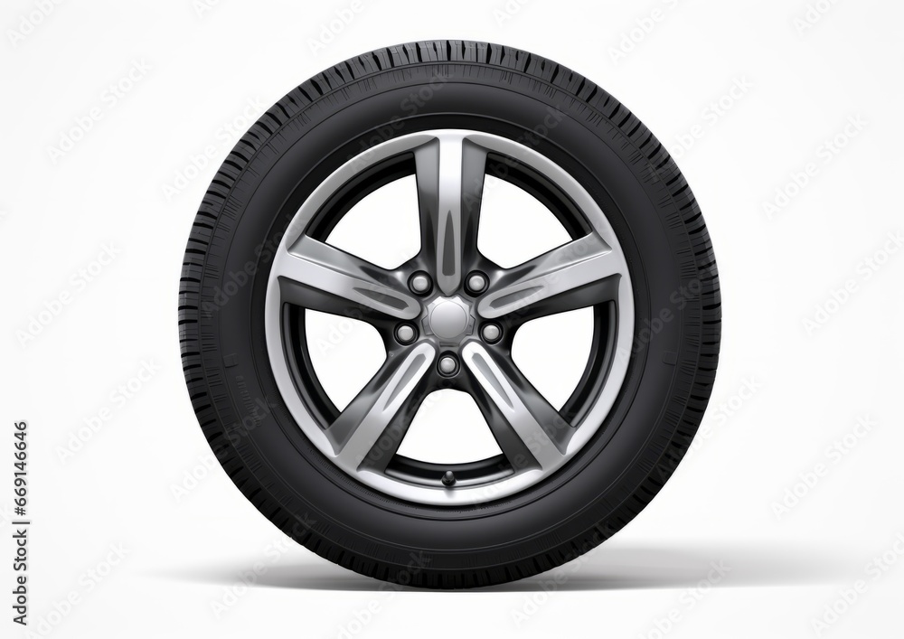 Wheel , tire on white background, isolated. Car, truck, bus tires.