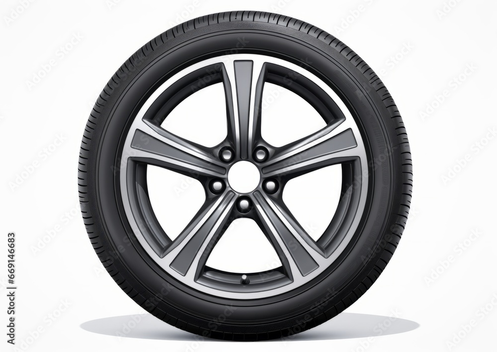 Wheel , tire on white background, isolated. Car, truck, bus tires.