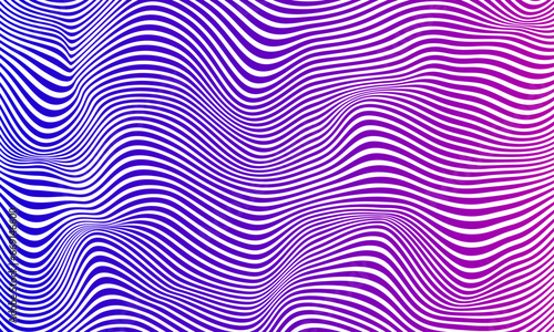 Abstract vector wavy lines flowing smooth curve with a gradient color on gradient background in luxury, technology, science, music, modern.