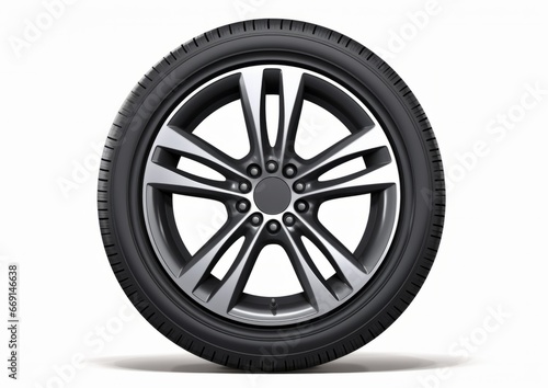 Wheel , tire on white background, isolated. Car, truck, bus tires. © Bold24