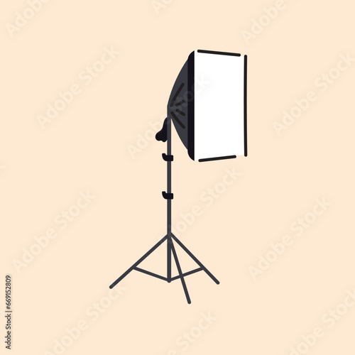 Softbox color icon. Professional equipment.